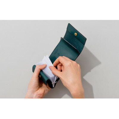 【ふるさと納税】colmのコンパクト財布 ブルー「カードが見やすく取り出しやすい小さな財布」【1404347】