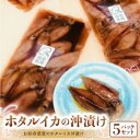 【ふるさと納税】ごはんがお酒がとまらない富山産ホタルイカ沖漬け5pcセット【配送不可地域:離島】【1450902】