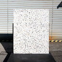 【ふるさと納税】テラゾー 天板 中サイズ 1000mm×800mm×35mm(70kg) 家具 セメント コンクリート 富山市 鳥居セメント工業 | 家具 セメ...