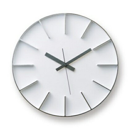 【ふるさと納税】Edge Clock/ホワイト（AZ-0115 WH）Lemnos レムノス 時計　【インテリア・時計】　お届け：※申込状況によりお届け迄1〜2ヶ月程度かかる場合があります。