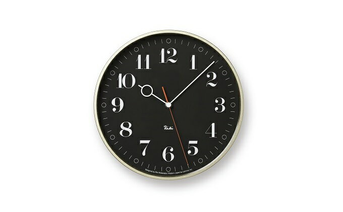 【ふるさと納税】RIKI RING CLOCK/ブラック（WR20-05 BK）Lemnos レムノス 時計　【インテリア】