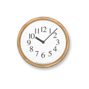 【ふるさと納税】Clock B/ ナチュラル（YK21-16NT）Lemnos 掛け時計　【装飾品・民芸品・工芸品・伝統技術・インテリア】　お届け：※申込状況によりお届け迄1〜2ヶ月程度かかる場合があります。