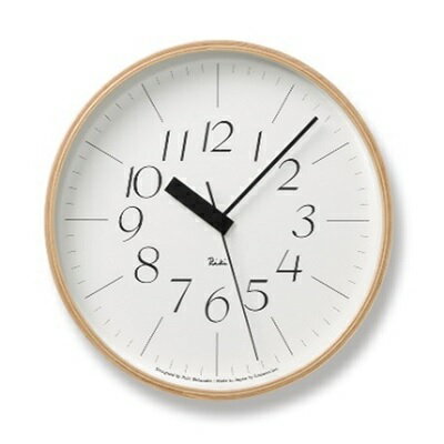 RIKI CLOCK RC[電波時計]/(WR20-01) 細文字タイプ Lemnos レムノス 時計 渡辺力 [インテリア 民芸品 工芸品 伝統技術] お届け:※申込状況によりお届け迄1〜2ヶ月程度かかる場合があります。