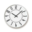 【ふるさと納税】eki clock / ホワイト（TIL16-01 WH）Lemnos レムノス 時計 【工芸品 装飾品 民芸品 伝統技術 インテリア 掛け時計 時計】 お届け：※申込状況によりお届け迄1～2ヶ月程度かかる場合があります。