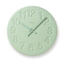 【ふるさと納税】珪藻土の時計 / グリーン （LC11-08 GN）Lemnos レムノス 時計　【工芸品 装飾品 民芸品 伝統技術 インテリア 時計 掛け時計】　お届け：※申込状況によりお届け迄1〜2ヶ月程度かかる場合があります。