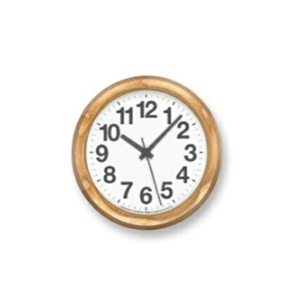 Clock A Small / ナチュラル（YK15-03 NT）Lemnos レムノス 時計　【工芸品 装飾品 民芸品 伝統技術 インテリア 時計 掛け時計】　お届け：※申込状況によりお届け迄1～2ヶ月程度かかる場合があります。