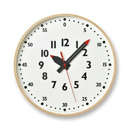 【ふるさと納税】fun pun clock /Lサイズ（YD14-08 L） Lemnos レムノス 時計　【インテリア】　お届け：※申込状況によりお届け迄1～2ヶ月程度かかる場合があります。