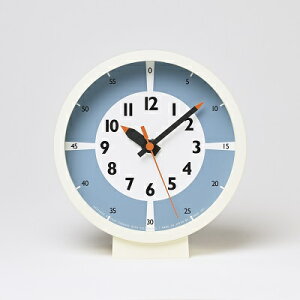 【ふるさと納税】fun pun clock with color! for table /ライトブルー （YD18-05LBL）Lemnos レムノス 時計 【インテリア】 お届け：※申込状況によりお届け迄1～2ヶ月程度かかる場合があります。