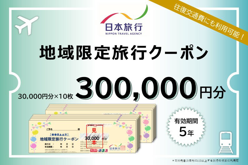 【ふるさと納税】富山県高岡市 日本旅行　地域限定旅行クーポン【300，000円分】　【旅行 チケット 旅..