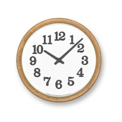 Clock C/ ナチュラル(YK21-17NT)Lemnos 掛け時計 [装飾品 民芸品 工芸品 伝統技術 インテリア] お届け:※申込状況によりお届け迄1〜2ヶ月程度かかる場合があります。