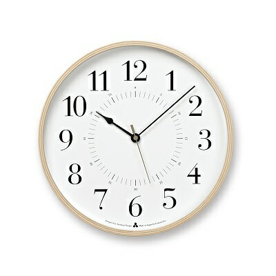 TOKI［電波時計］/ ホワイト（AWA13-05 WH） レムノス Lemnos 時計　【装飾品 民芸品 工芸品 伝統技術 インテリア】　お届け：※申込状況によりお届け迄1～2ヶ月程度かかる場合があります。