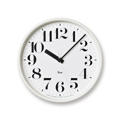 電波時計 RIKI STEEL CLOCK ホワイト WR08-25 WH 掛け時計 壁掛け時計 時計 レムノス Lemnos 装飾品 民芸品 工芸品 工芸 電波 伝統技術 インテリア　【 富山県高岡市 】　お届け：※申込状況によりお届け迄1～2ヶ月程度かかる場合があります。