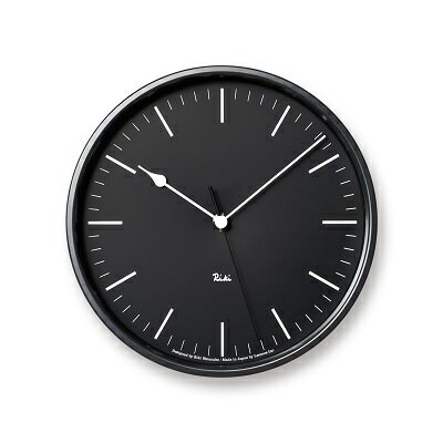 【ふるさと納税】RIKI STEEL CLOCK［電波時計］/ブラック（WR08-24 BK） レムノス Lemnos 時計　【装飾品 民芸品 工芸品 伝統技術 イン..