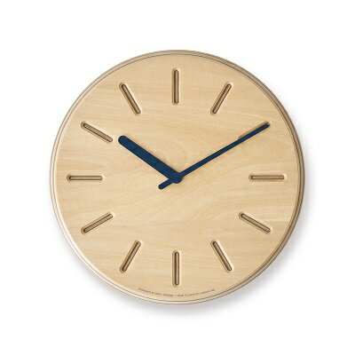 Paper-Wood CLOCK line/ネイビー（DRL19-06 NV） レムノス Lemnos 時計　【装飾品 民芸品 工芸品 伝統技術 インテリア】　お届け：※申込状況によりお届け迄1～2ヶ月程度かかる場合があります。