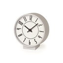 置き時計 【ふるさと納税】eki clock s / ホワイト（TIL19-08 WH） レムノス Lemnos 時計　【装飾品 民芸品 工芸品 伝統技術 インテリア】　お届け：※申込状況によりお届け迄1～2ヶ月程度かかる場合があります。