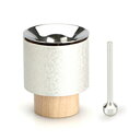 【ふるさと納税】【高岡銅器】塔音 鈴花・鈴棒セット Silver 空穏KUON 花器 おりん 民芸品 工芸品 伝統技術 インテリア