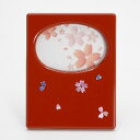 【ふるさと納税】【高岡漆器】ミニ写真立桜貝入り 朱 民芸品 工芸品