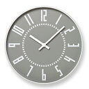 【ふるさと納税】eki clock / グレー（TIL16-01 GY）Lemnos レムノス 時計 【装飾品 民芸品 工芸品 伝統技術 インテリア】