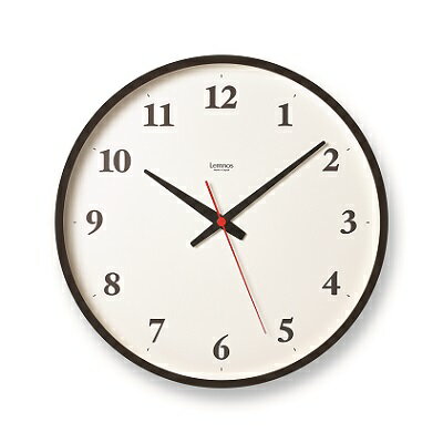 Plywood clock[電波時計] / LC21-06W BW レムノス Lemnos 時計 [工芸品 装飾品 LC21-06W BW 電波時計 時計 インテリア]
