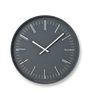 【ふるさと納税】Draw wall clock / ブラック（KK18-13 BK）レムノス Lemnos 時計　【 工芸品 装飾品 民芸品 伝統技術 インテリア 時計 壁掛け時計 ガラス おしゃれ アクセント 】