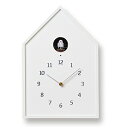 【ふるさと納税】Birdhouse Clock / ホワイト（NY16-12 WH）レムノス?Lemnos?時計　【 工芸品 装飾品 民芸品 時計 伝統技術 インテリア 鳴き声 カッコー時計 奈良 雄一 ライトセンサー 】