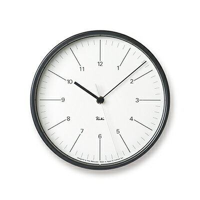 RIKI STEEL CLOCK / ホワイト(WR17-10 WH) [工芸品 装飾品 民芸品 インテリア 時計 渡辺力 壁時計 おしゃれ アラビア数字 パーソナルクロック ]