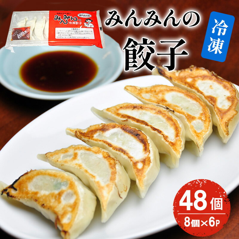 みんみんの餃子48個 (8コ×6パック) 餃子専門店 みんみん みんみん餃子 ギョーザ ぎょうざ ギョウザ 富山 惣菜 おかず 中華 点心 冷凍 冷凍食品 肉加工品 加工品 富山県高岡市