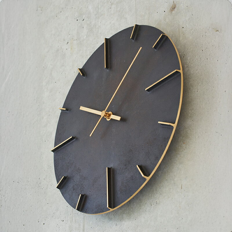 【ふるさと納税】掛け時計 Quaint AZ15-06 《カラーが選べる》 壁掛け時計 時計 Lemnos レムノス インテリア 民芸品 工芸品 工芸 伝統技術 壁掛け 富山県高岡市 FAD-0193var