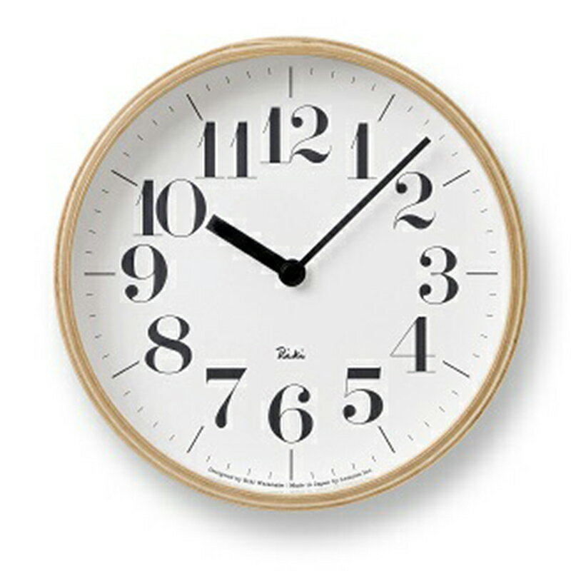 【ふるさと納税】掛け時計 グッドデザイン賞受賞 時計 RIKI CLOCK WR-0401S Lemnos レムノス 壁掛け時計 インテリア 富山県高岡市 お届け：※申込状況によりお届け迄1〜2ヶ月程度かかる場合があります。 FAD-0371