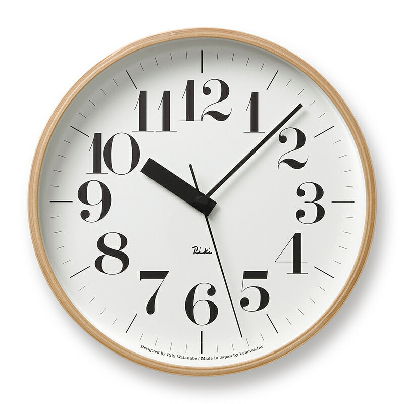 【ふるさと納税】電波時計 グッドデザイン賞受賞 時計 RIKI CLOCK RC WR08-27 掛け時計 壁掛け時計 Lemnos レムノス インテリア 民芸品 工芸品 工芸 電波 壁掛け 富山県高岡市 お届け：※申込状況によりお届け迄1〜2ヶ月程度かかる場合があります。 FAD-0375