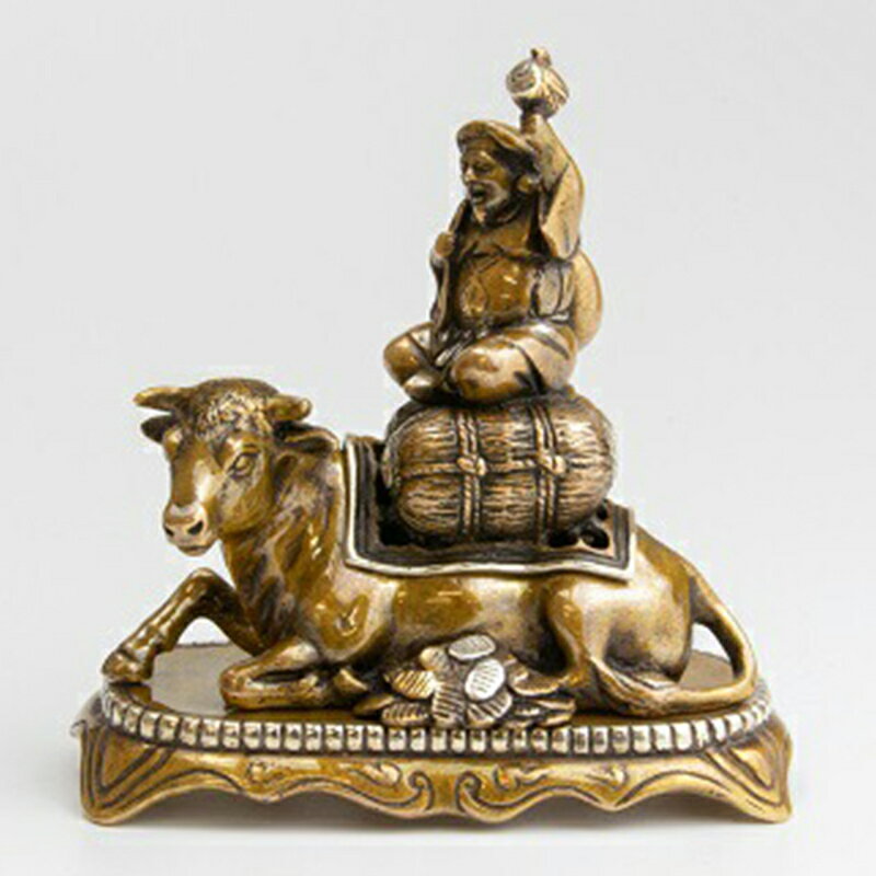 【ふるさと納税】[高岡銅器]福丑大黒香炉 喜泉堂（ふくうしだいこくこうろ きせんどう） 工芸品 民芸品 インテリア 香り FAD-0414