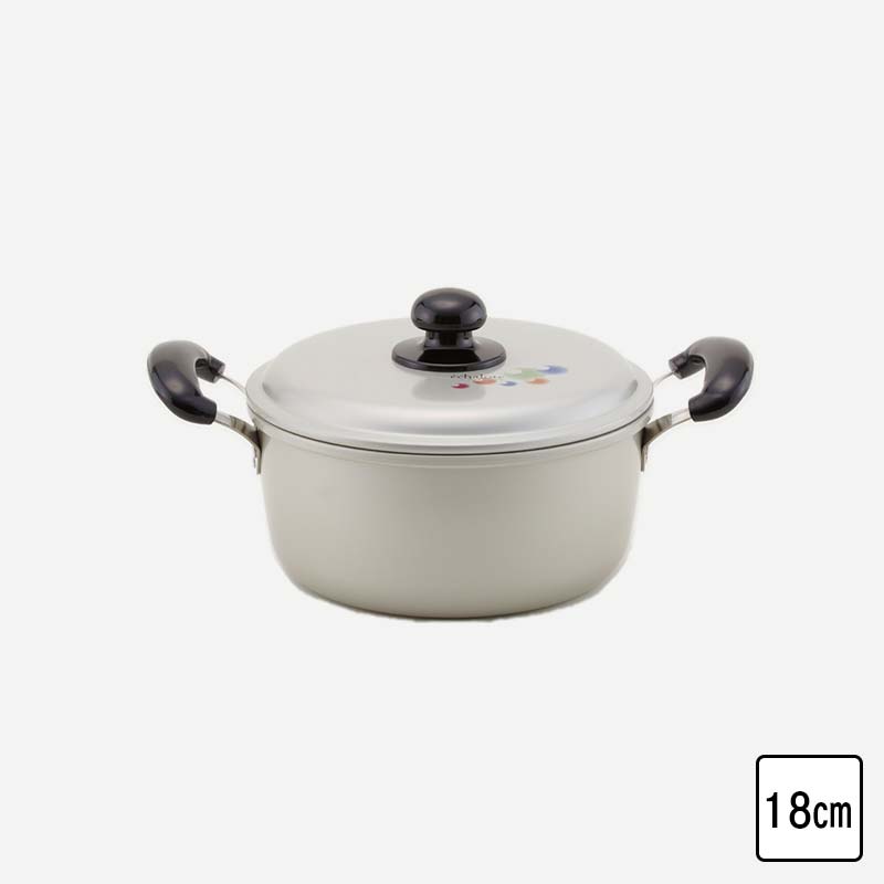 【ふるさと納税】【選べるサイズ】鍋 ガス火用 エシャロット両手鍋 18cm 20cm 22cm 24cm 両手鍋 蓋 蓋付き 軽量 軽い アルミ製 北陸アルミ 北陸アルミニウム 日本製 調理器具 キッチン用品 日用品 富山県 雑貨 なべ FAD-0427var