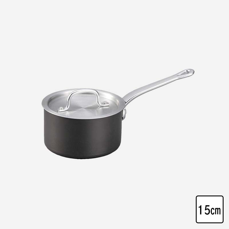 【ふるさと納税】【選べるサイズ】鍋 ガス火用 プログレースソースパン 15cm 18cm 片手鍋 ソースパン 蓋 蓋付き 北陸アルミ 北陸アルミニウム 日本製 調理器具 キッチン用品 日用品 富山県 雑貨 調理道具 お鍋 なべ FAD-0496var