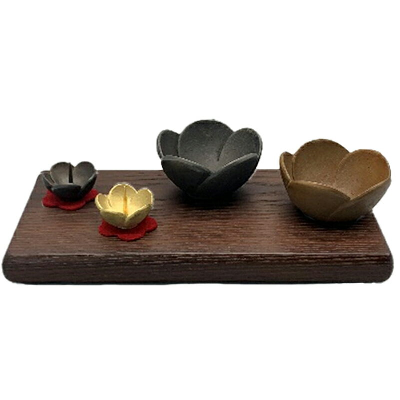 【ふるさと納税】【高岡銅器】うめ香炉 黒 民芸品 工芸品 伝統技術 装飾品 インテリア FAD-0691