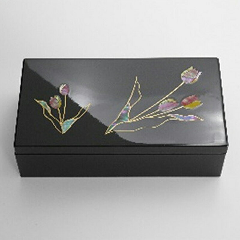 【ふるさと納税】【高岡漆器】チューリップ貝入り宝石箱 民芸品 工芸品 FAD-0730