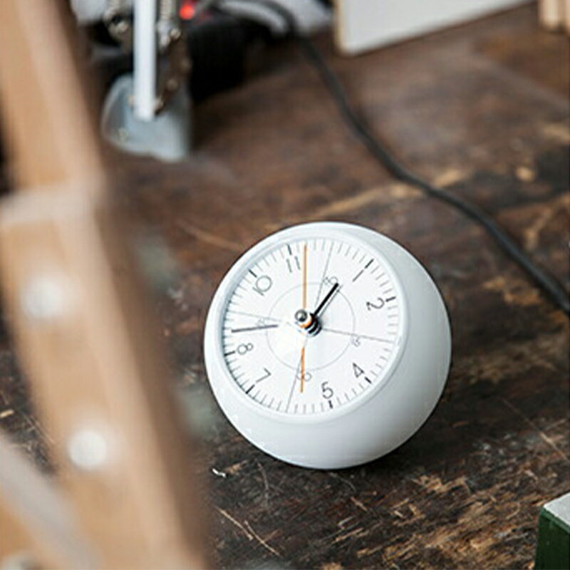 【ふるさと納税】earth clock less / ホワイト(TIL19-09 WH)レムノス Lemnos 時計 工芸品 装飾品 民芸品 伝統技術 インテリア 五十嵐威暢 球体 地球 美しい おしゃれ FAD-0874 [2]