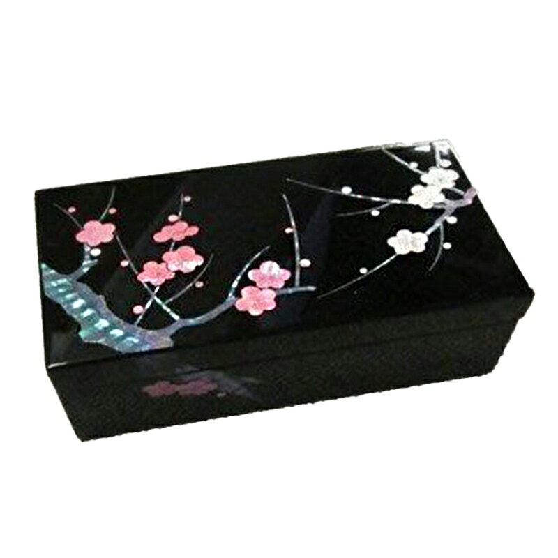 【ふるさと納税】【高岡漆器】宝石箱　紅白梅　螺鈿 ジュエリーケース インテリア アクセサリー 収納 ケース 伝統工芸品 富山県 高岡 FAD-1410