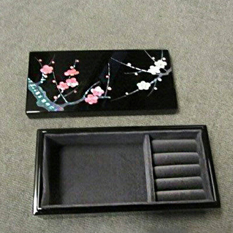【ふるさと納税】【高岡漆器】宝石箱　紅白梅　螺鈿 ジュエリーケース インテリア アクセサリー 収納 ケース 伝統工芸品 富山県 高岡 FAD-1410