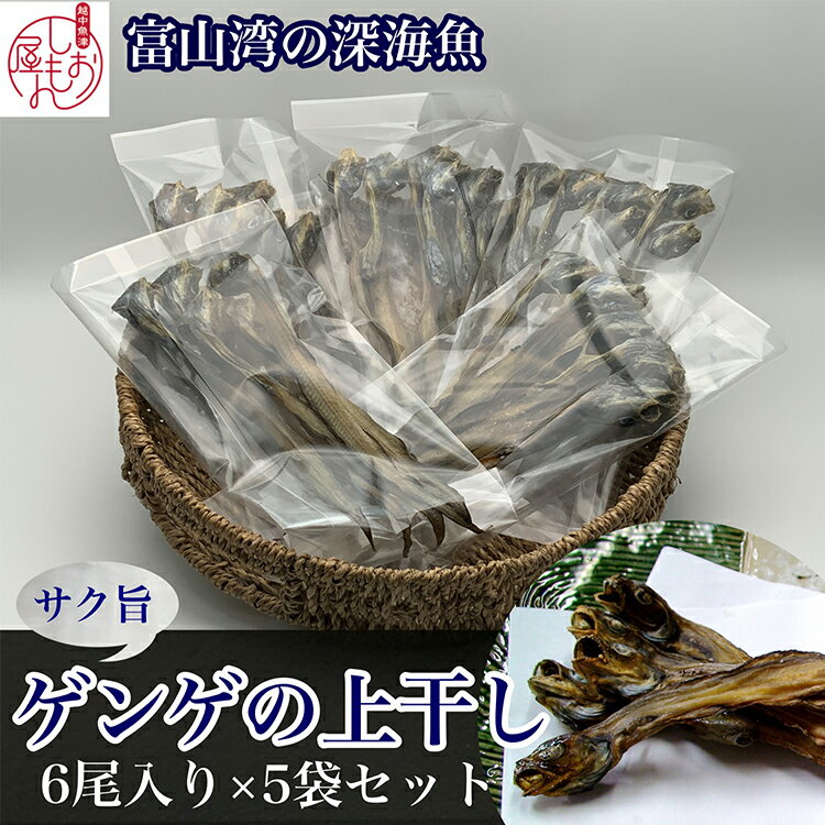 【ふるさと納税】【富山湾深海魚】サク旨 ゲンゲの上干し×5袋(ゲンゲの干物)|干物 魚 冷凍 焼き魚 ..