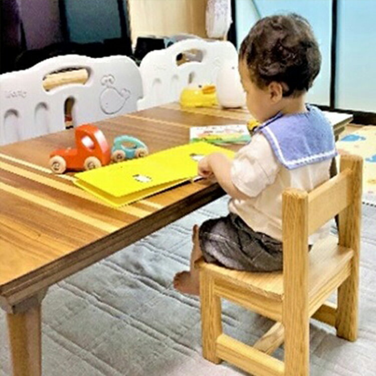 【ふるさと納税】魚津スギ 子ども用いす（Sサイズ） こどもの椅子 キッズチェアー 木製 国産 日本製 職人 手づくり ナチュラル　【工芸品・植物・子ども用いす・イス・椅子・インテリア・子供用・木材・手作り】