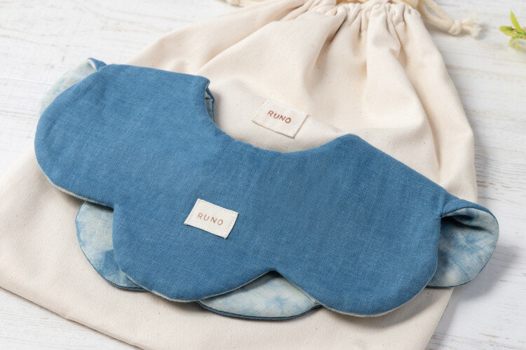 【ふるさと納税】【名入れ】ハレの日スタイ両面魚津藍染めリバーシブル・巾着セット ｜ ギフト 喜ばれるプレゼント 赤ちゃんにもピッタリ ふんわり 肌にやさしい ダブルガーゼ ハンドメイド ※北海道・沖縄・離島への配送不可