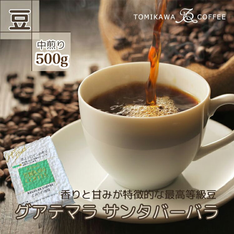 自家焙煎コーヒー豆専門店とみかわの「グアテマラ サンタバーバラ」500g(豆) [コーヒー豆・珈琲豆]