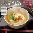 【ふるさと納税】海津屋 氷見うどん細麺10本・つゆ5袋×2(自家用)簡易箱 富山県 氷見市 乾麺 うどん