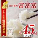 【ふるさと納税】 《定期便 全9回》 令和7年産 富山県産 〈特別栽培米〉 "富富富" 5kg | ふふふ 定期便 9ヶ月 毎月 45kg お米 白米 精米 氷見 富山 国産 特別栽培 5kg エコファーマー 数量限定 期間限定 プレミアム ブランド米 安心 環境にやさしい 新米 無洗米 選べる