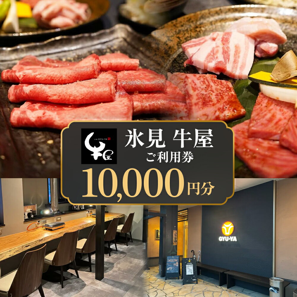 氷見 牛屋 ご利用券 10,000円分 富山県 氷見市 ランチ ディナー 焼肉 焼き肉 食事券 補助券