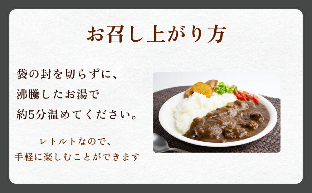 【ふるさと納税】氷見牛カレー（レトルト） 1-10箱 富山県 氷見市 カレー 湯煎 惣菜
