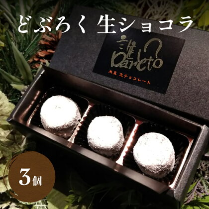 どぶろくの生ショコラ 3個入り 富山県 氷見市 チョコレート ショコラ どぶろく デザート お菓子 おやつ スイーツ バレンタイン ホワイトデー ギフト プレゼント