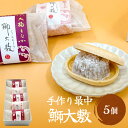 【ふるさと納税】井上菓子舗 手作り最中 鰤大敷 5個 富山県 氷見市 最中 和菓子 スイーツ お取り寄せ 小豆 白小豆 もなか