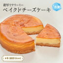 【ふるさと納税】ベイクドチーズケーキ 4号 パティスリーシュン | チーズケーキ ベイクド 4号 ギフト プレゼント 誕生日 焼き菓子 贈り物 冷凍 人気 ホー...