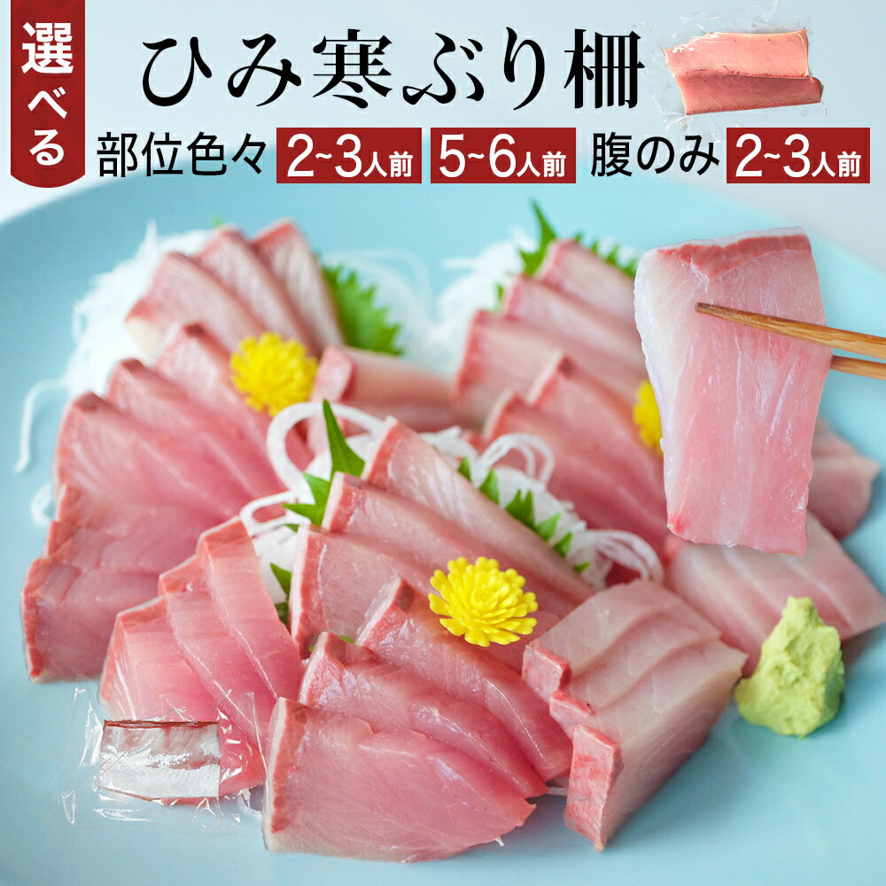 【ふるさと納税】【先行予約】ひみ寒ぶり 柵 選べる 2-3人前 5-6人前 （部位色々 腹のみ） 富山湾 能登 寒ブリ 天然鰤 冷蔵 サク 富山県 氷見市